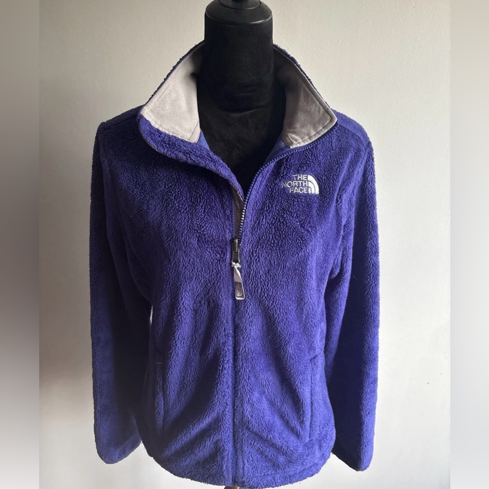 The North Face Women’s Osito Full Zip Fluffy Fleece Blue Jacket Size M